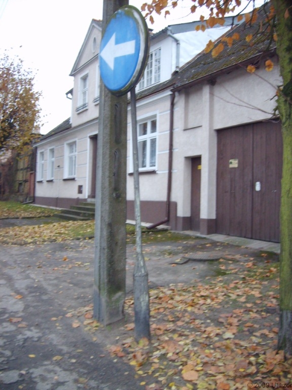 Znak drogowy podświetlany
