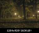 Jasielski park nocą (HDR)